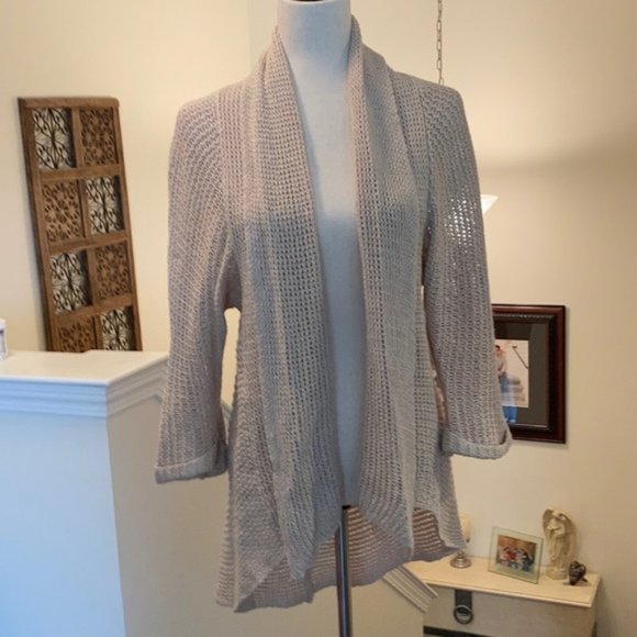 CABI Teacher's Pet Open Cardigan Golden Tan Sz M #287 EUC - Picture 2 of 7